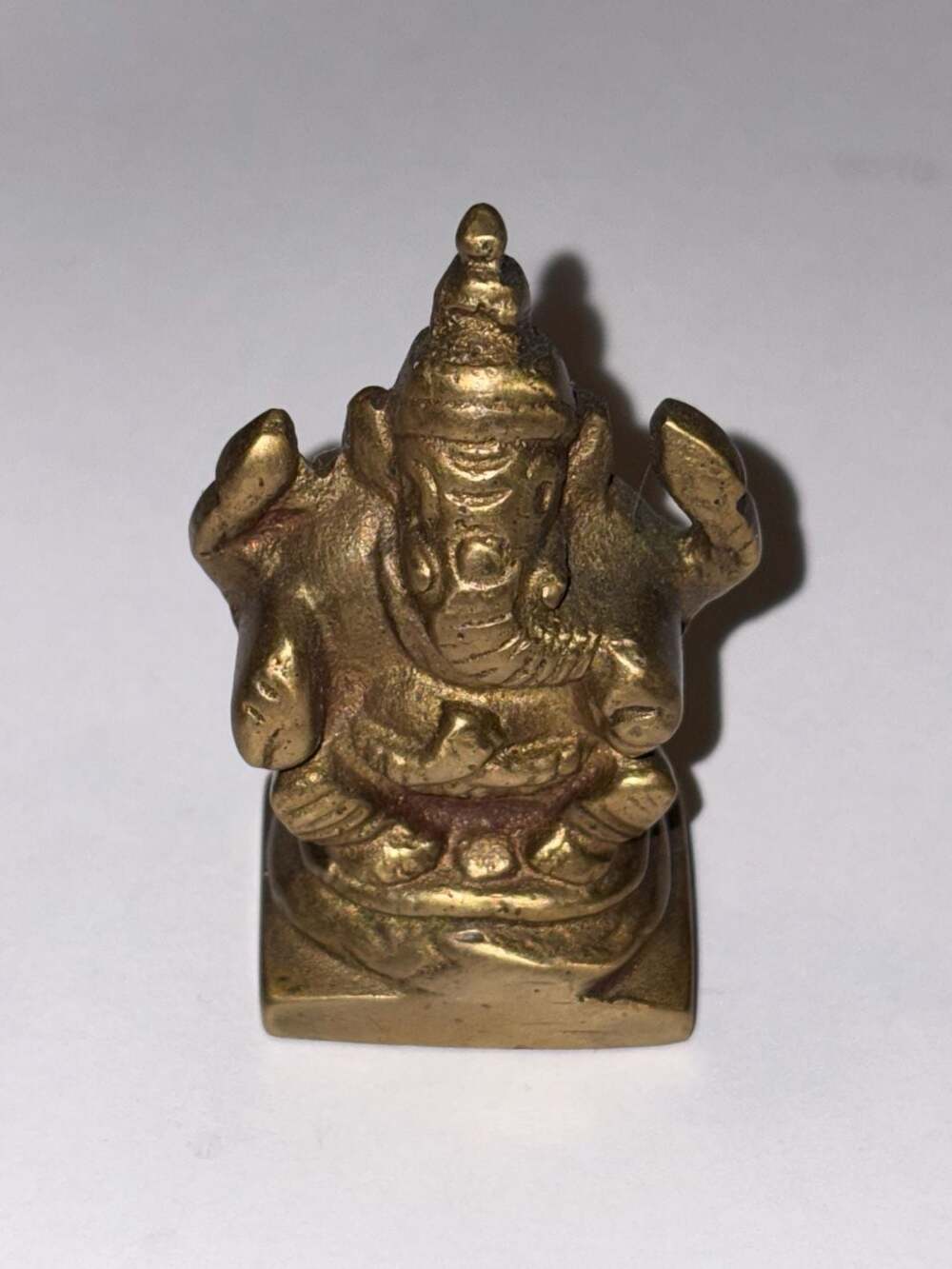 Vintage Solid Brass Ganesh Statuette